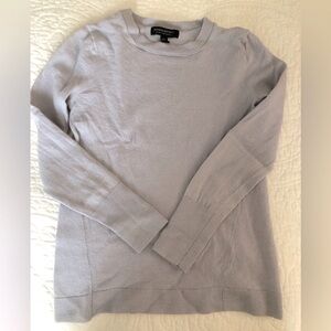 Banana Republic 100% Extra Fine Merino Wool Crew-Neck Sweater in Pale Lilac Mist